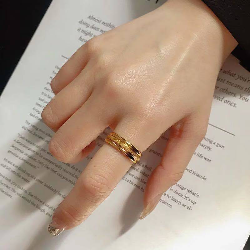 3Pcs Gold Plated Korean Stackable Rings Set - Simple, Elegant Jewelry Gift (6)