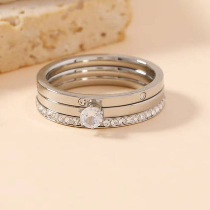 3in1 Crystal Stacking Rings Set  Slim Finger Band Jewelry (4)