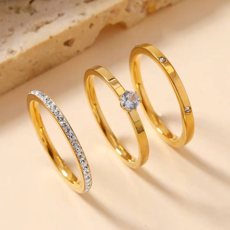 3in1 Crystal Stacking Rings Set  Slim Finger Band Jewelry (7)