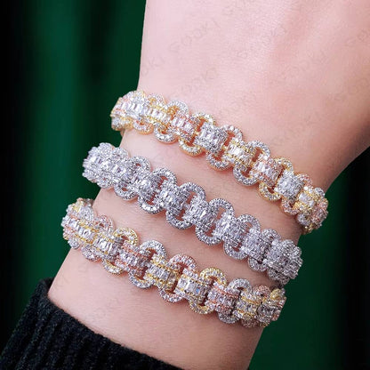 AAA Cubic Zircon Crystal CZ Dubai Bridal Bracelet (4)