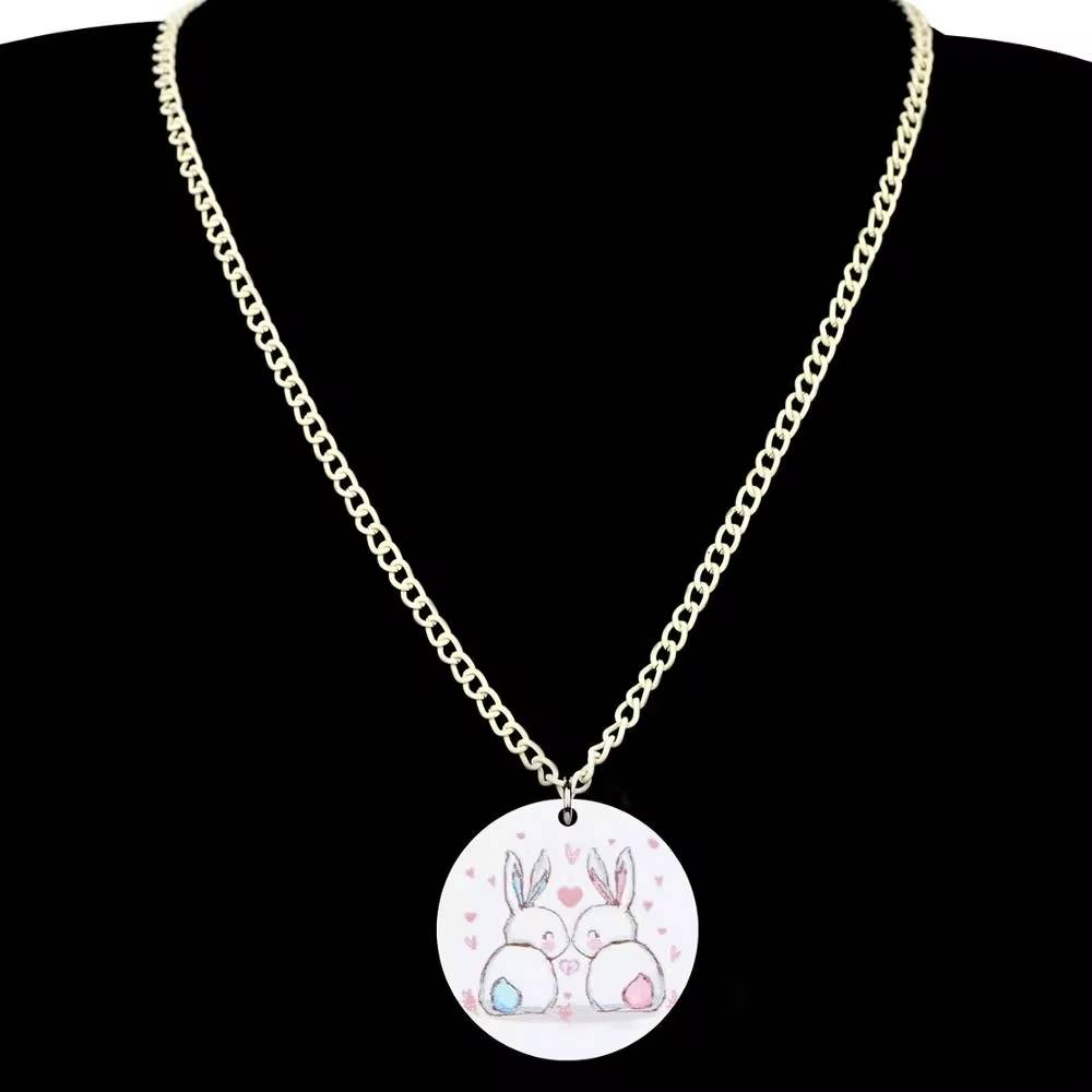 Acrylic Easter Hare Rabbit Bunny Jewelry Set (5)