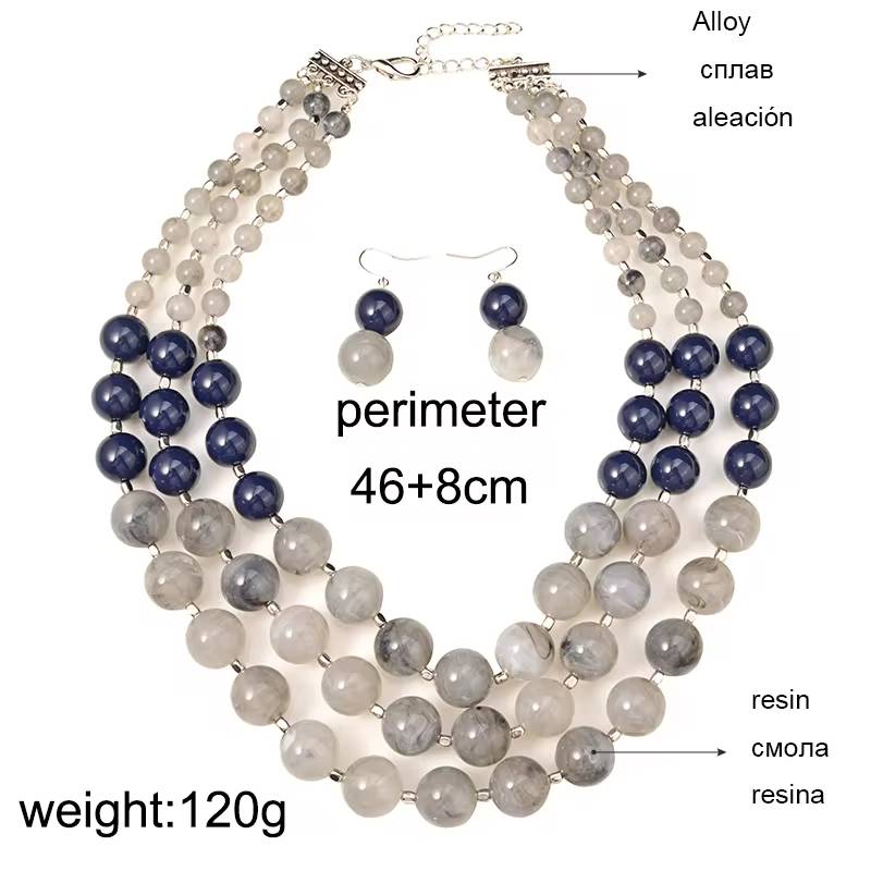 Bohemian Handmade Multi Layer Bib Beads Jewelry Women (6)