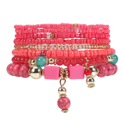 Bohemian Stackable Bead Bracelets for Women (10)