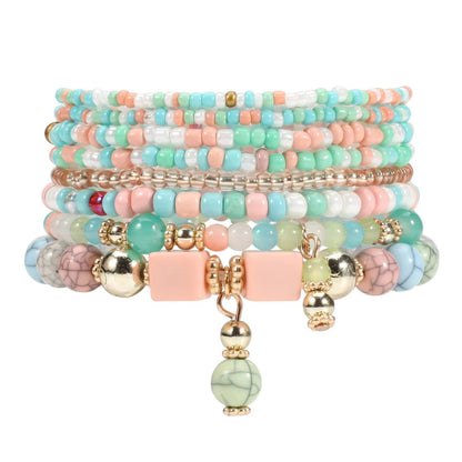 Bohemian Stackable Bead Bracelets for Women (11)