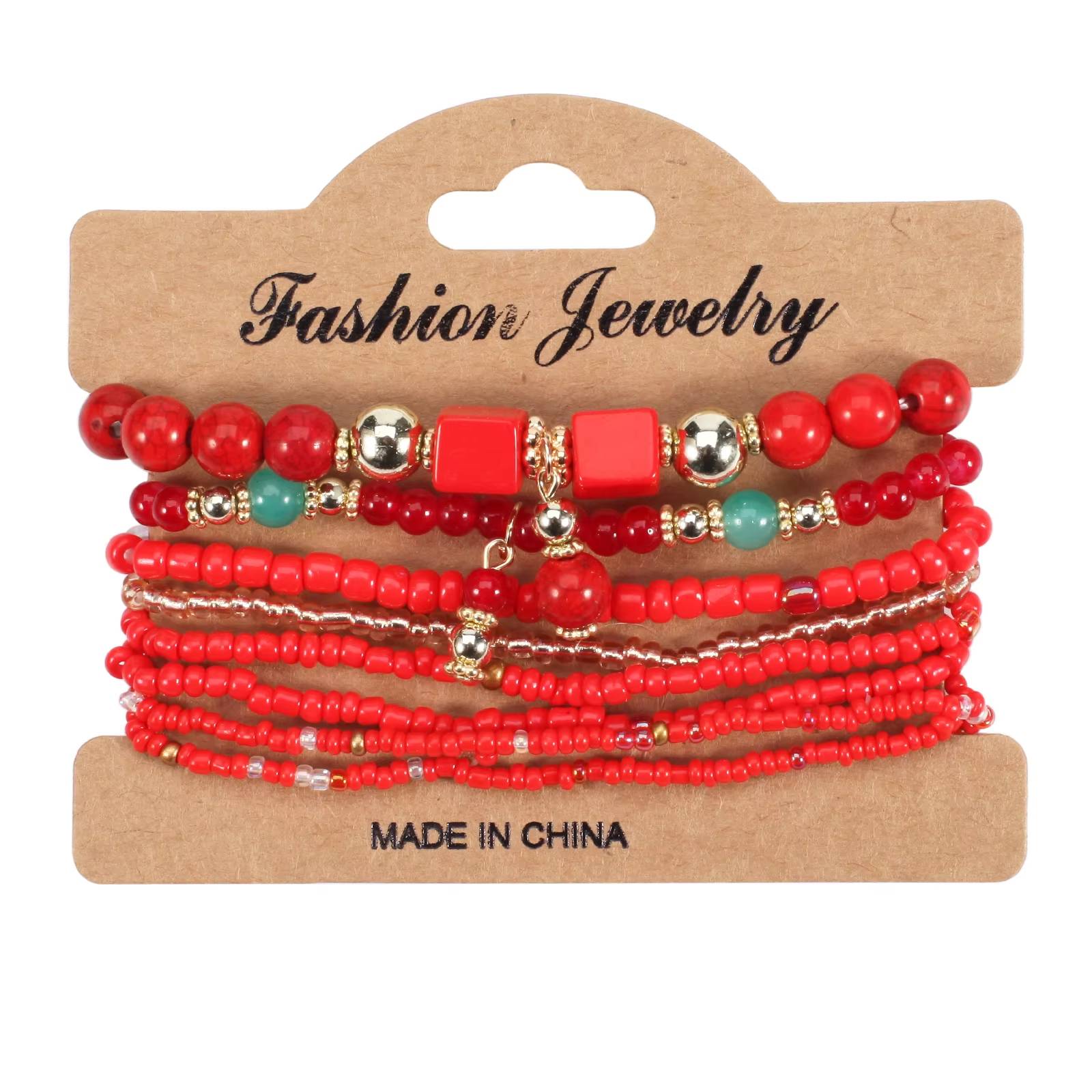 Bohemian Stackable Bead Bracelets for Women (12)