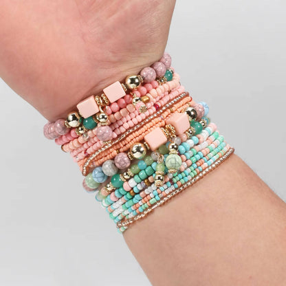 Bohemian Stackable Bead Bracelets for Women (5)