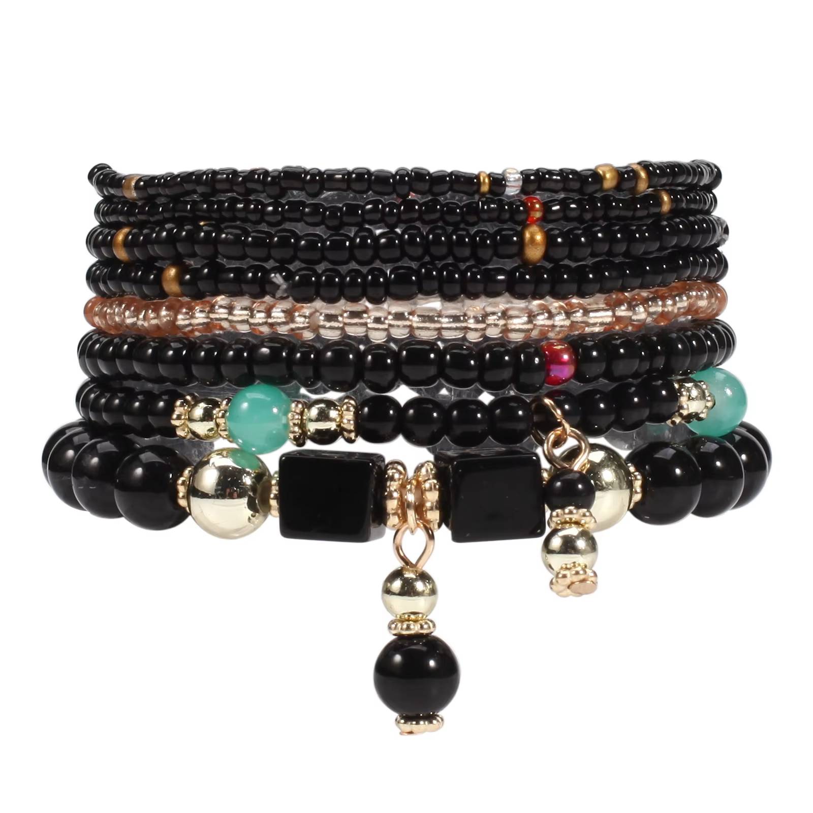 Bohemian Stackable Bead Bracelets for Women (7)