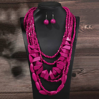 Boho Bib Beads African Jewelry (8)