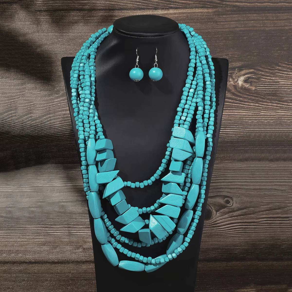 Boho Bib Beads African Jewelry (9)