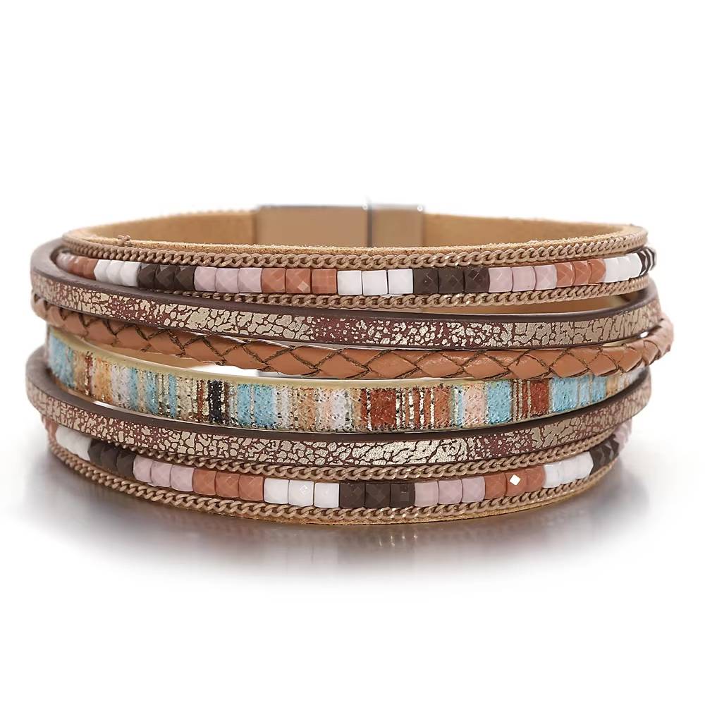 Boho Multilayer Leather Bracelet