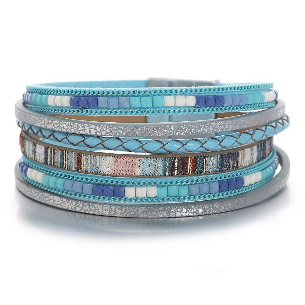 Boho Multilayer Leather Bracelet (10)