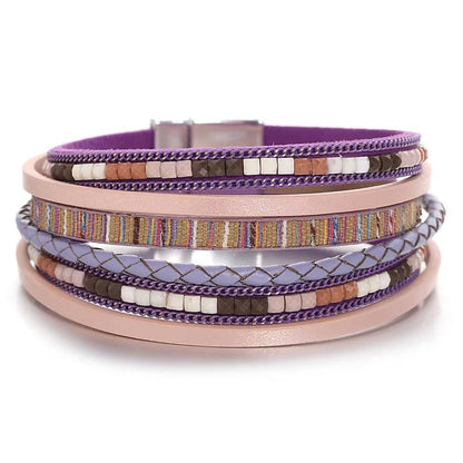 Boho Multilayer Leather Bracelet (11)