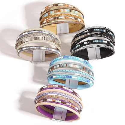 Boho Multilayer Leather Bracelet (4)