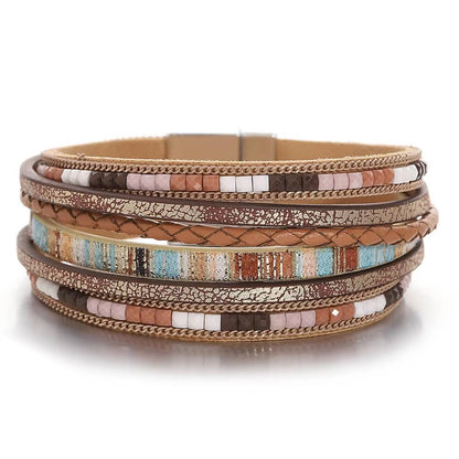 Boho Multilayer Leather Bracelet (7)