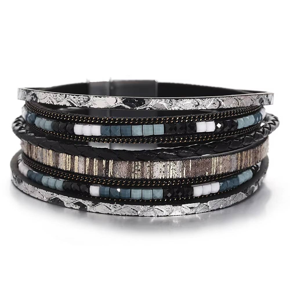 Boho Multilayer Leather Bracelet (8)