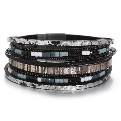 Boho Multilayer Leather Bracelet (8)