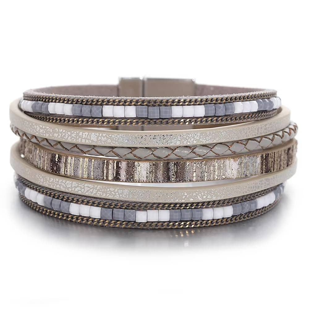 Boho Multilayer Leather Bracelet (9)