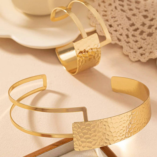 Chic Gold-plated Metal Geometric Jewelry Set for Women (5)