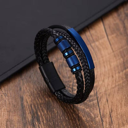 Classic Men's Leather Bracelet - Fashion Jewelry for MenWomen (3)