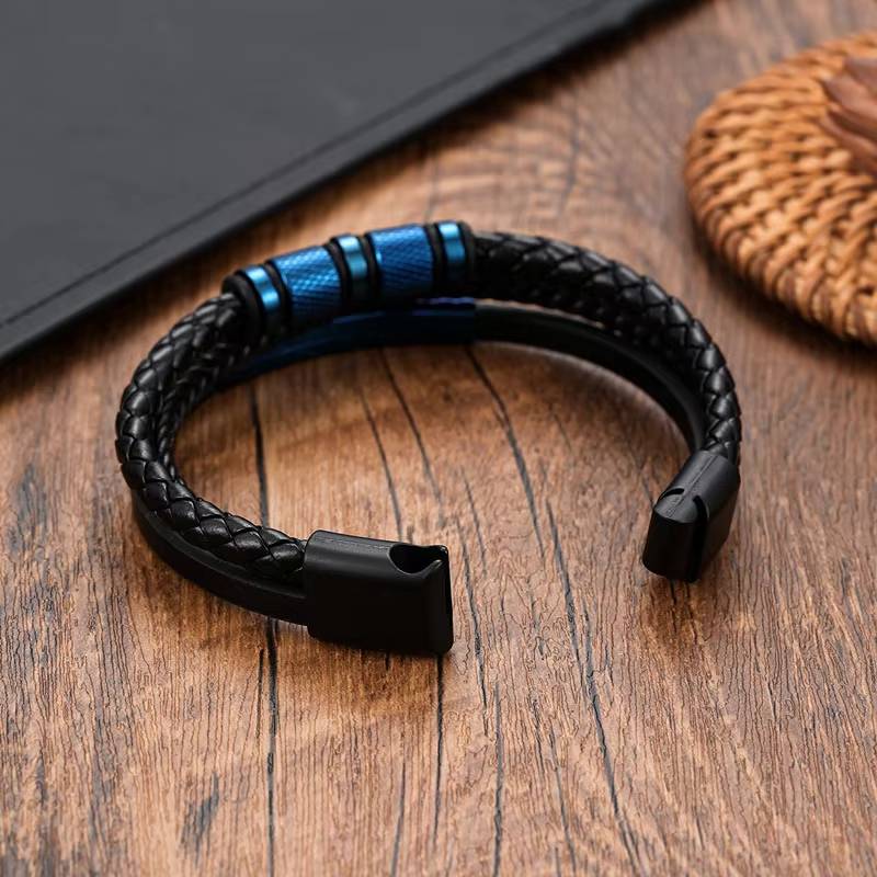 Classic Men's Leather Bracelet - Fashion Jewelry for MenWomen (4)