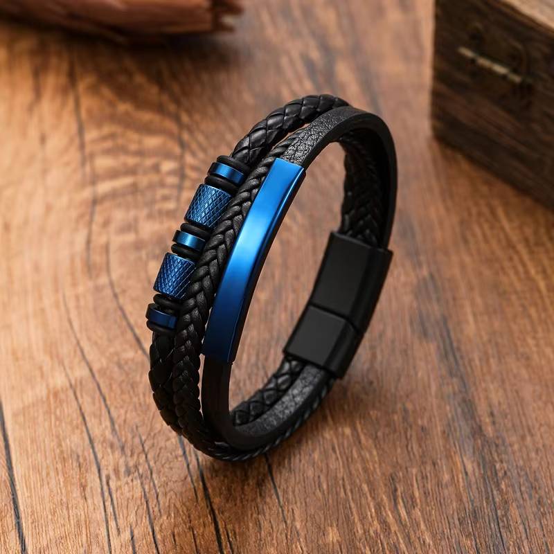 Classic Men's Leather Bracelet - Fashion Jewelry for MenWomen (5)