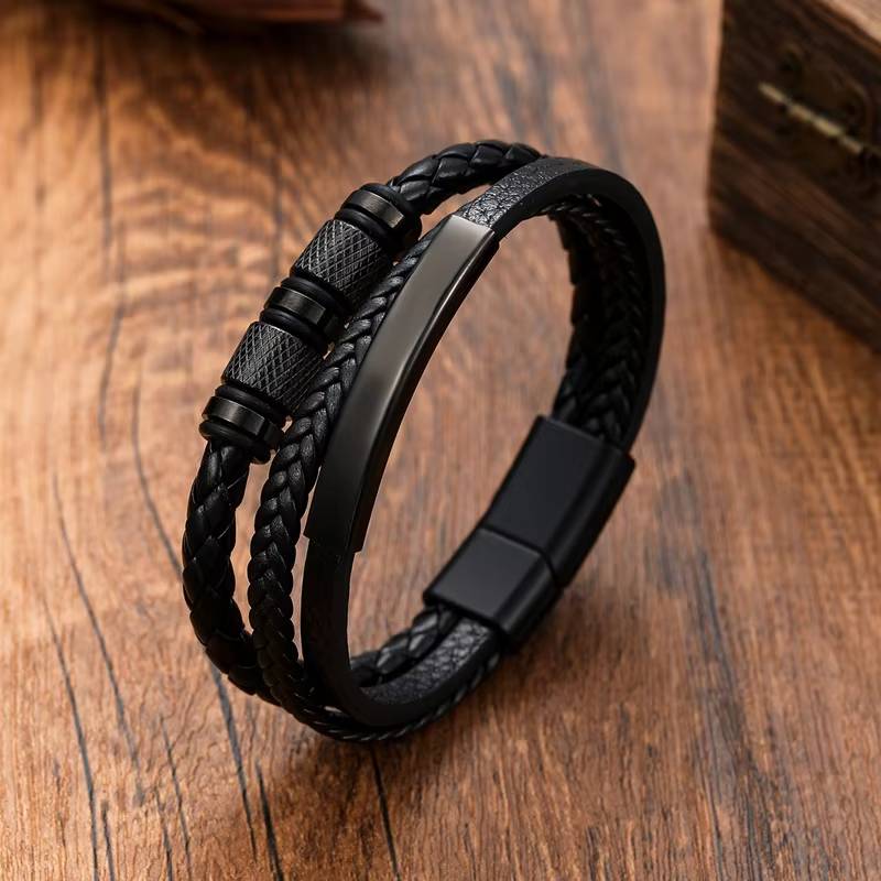 Classic Men's Leather Bracelet - Fashion Jewelry for MenWomen (7)