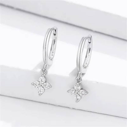 Crystal Heart Small Hoop Earring Dangle Tragus Piercing Moon (27)