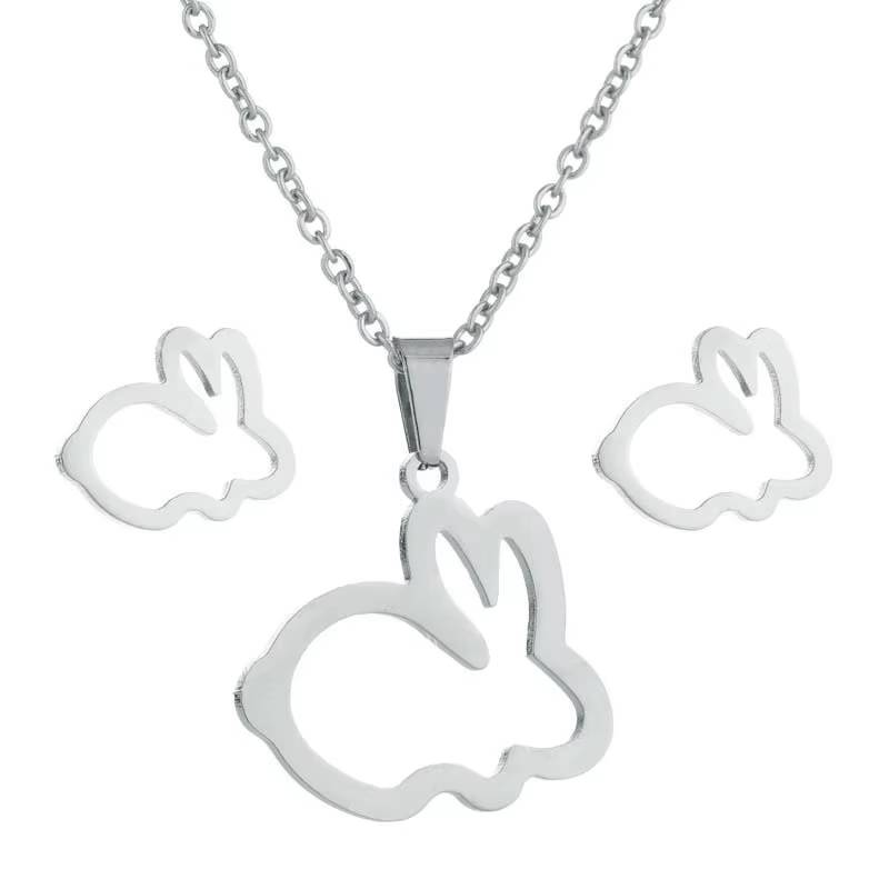 Cute Bunny Rabbit Unicorn Kitty Charm Necklace - Easter Jewelry Gifts (2)