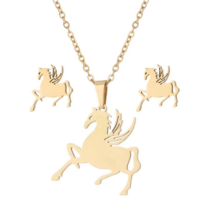 Cute Bunny Rabbit Unicorn Kitty Charm Necklace - Easter Jewelry Gifts (20)