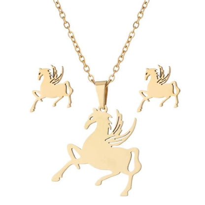 Cute Bunny Rabbit Unicorn Kitty Charm Necklace - Easter Jewelry Gifts (20)