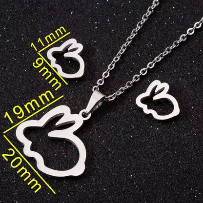 Cute Bunny Rabbit Unicorn Kitty Charm Necklace - Easter Jewelry Gifts (4)