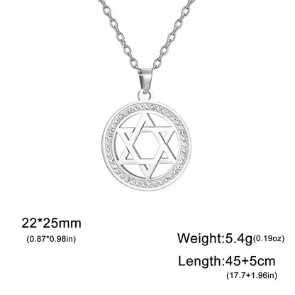 Dawapara Star of David Menorah Necklace (14)