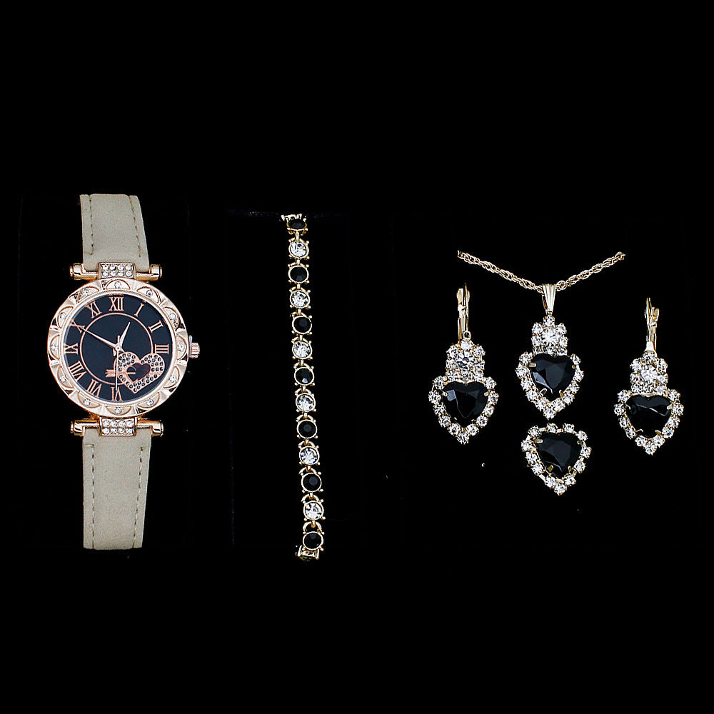 Dazzling Diamond Women's Watch Set with Jewelry Box (6)