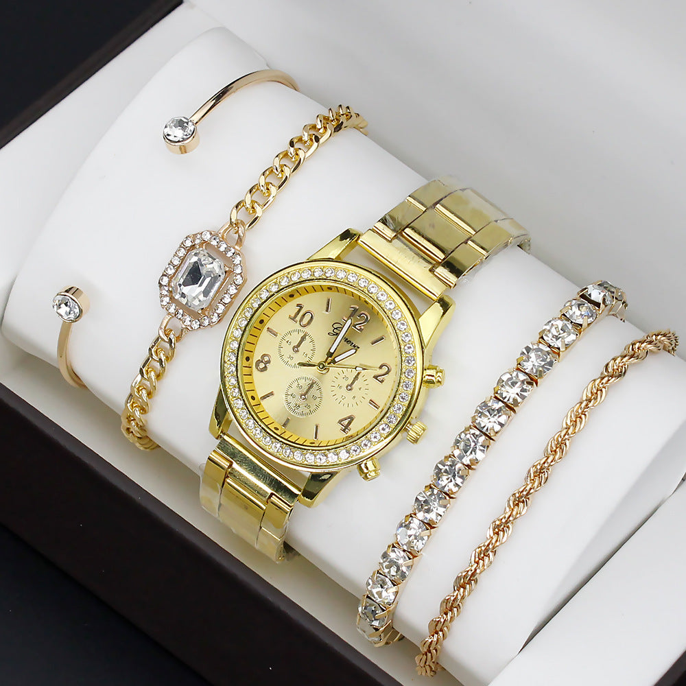 Fashion Women's Watch with Jewelry Set (2)