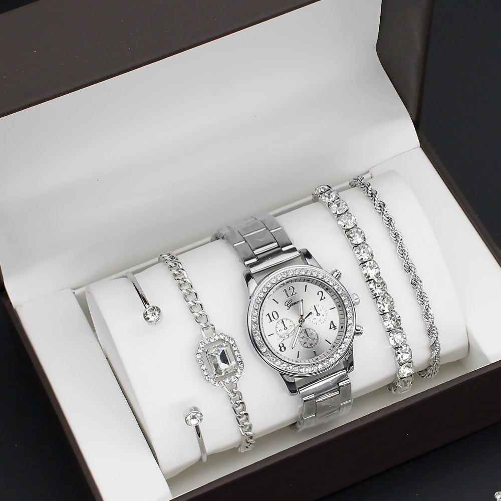 Fashion Women's Watch with Jewelry Set (3)