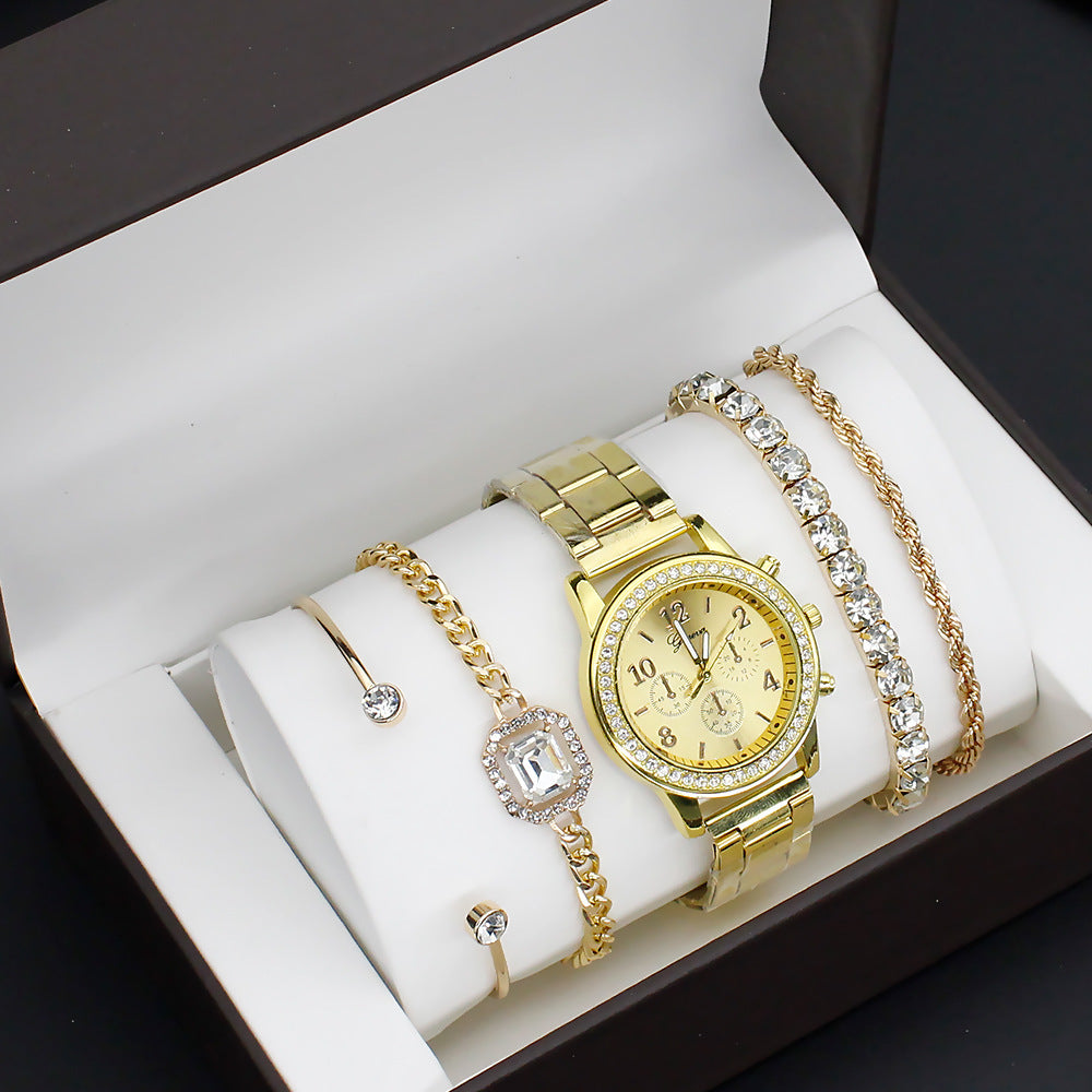 Fashion Women's Watch with Jewelry Set (4)