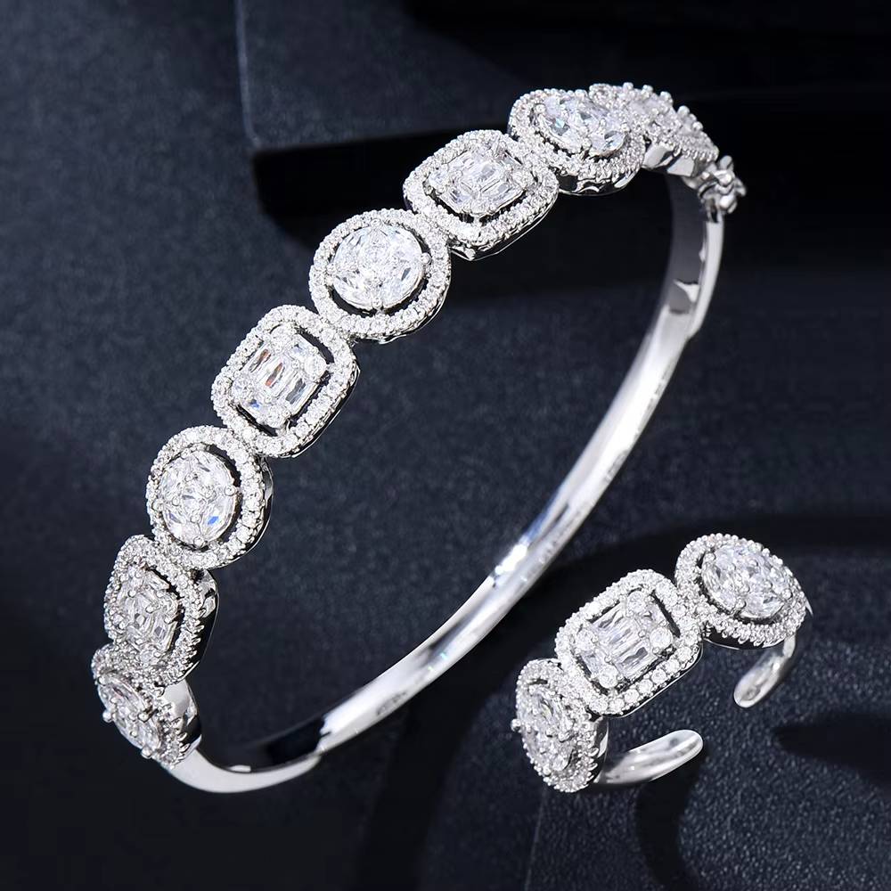 Full Micro Baguette Cubic Zircon, Saudi Arabic Dubai Jewelry (28)