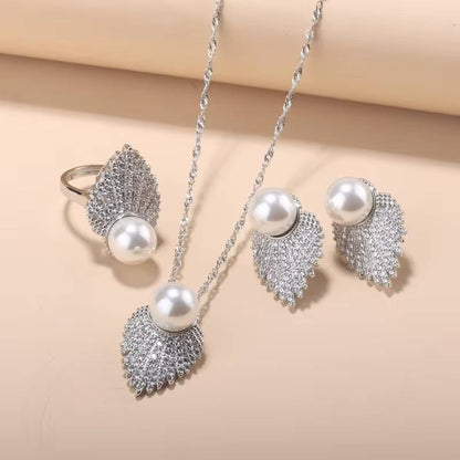 Luxury Natural Pearl 925 Silver Jewelry Sets (7)