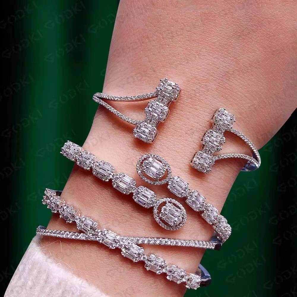 Luxury Trendy Mix Match Stackable Bangle Ring Set