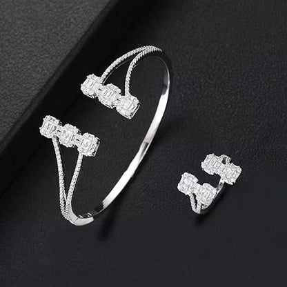 Luxury Trendy Mix Match Stackable Bangle Ring Set (14)