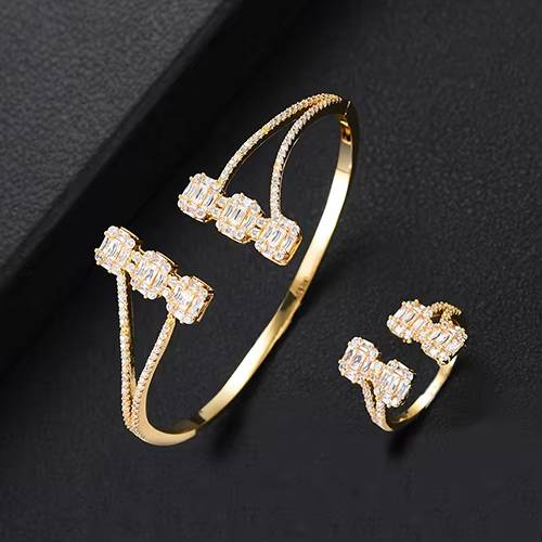 Luxury Trendy Mix Match Stackable Bangle Ring Set (15)