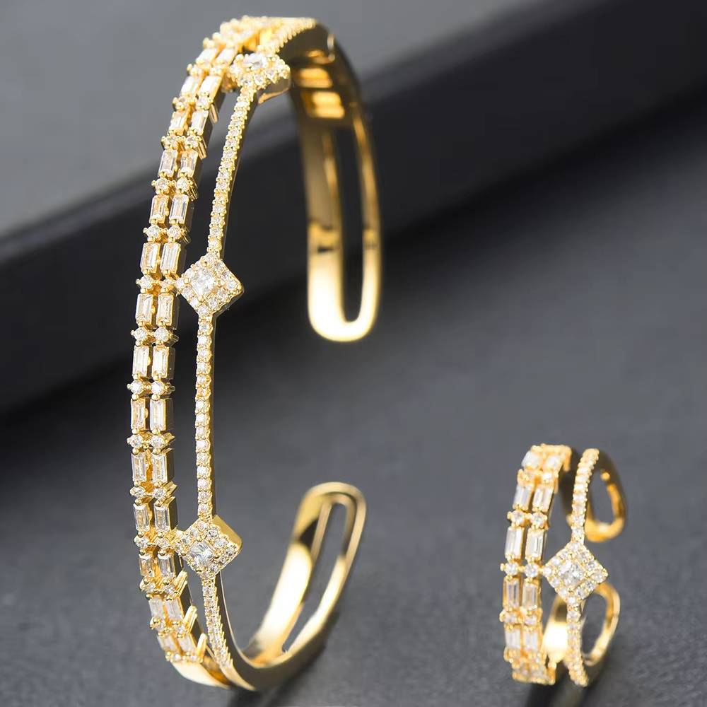 Luxury Trendy Mix Match Stackable Bangle Ring Set (17)