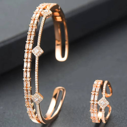 Luxury Trendy Mix Match Stackable Bangle Ring Set (18)