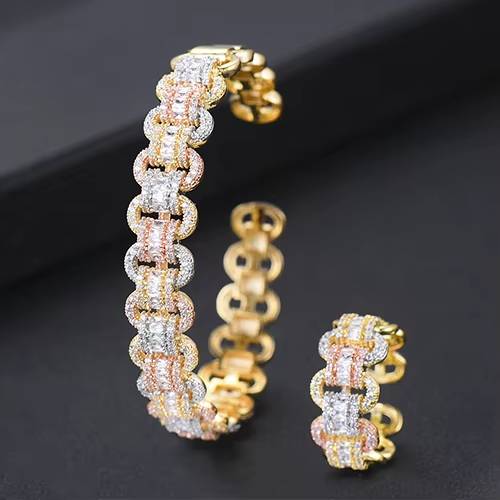 Luxury Trendy Mix Match Stackable Bangle Ring Set (21)