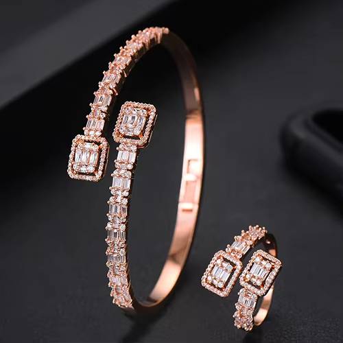 Luxury Trendy Mix Match Stackable Bangle Ring Set (9)