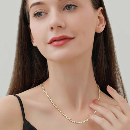 Moissanite Tennis Necklace & Bracelet Set (5)