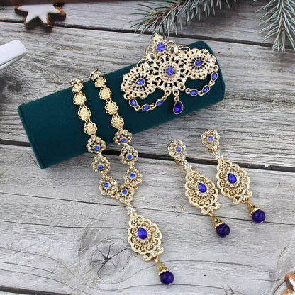 Neovisson Gold Algeria Bride Wedding Jewelry Set