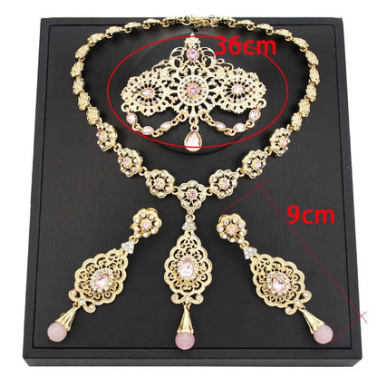 Neovisson Gold Algeria Bride Wedding Jewelry Set (3)