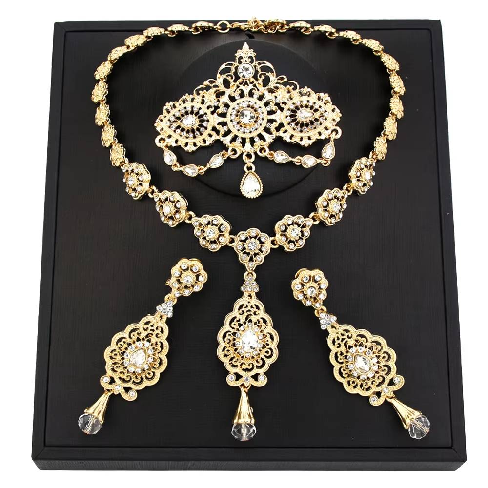 Neovisson Gold Algeria Bride Wedding Jewelry Set (5)