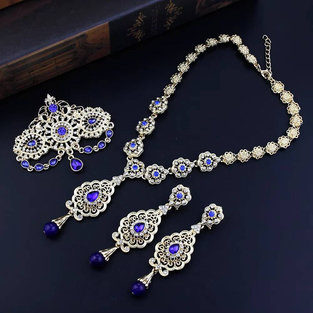 Neovisson Gold Algeria Bride Wedding Jewelry Set (6)